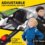 24V 7.5 MPH Electric Go Kart with Adjustable Seat, Slow Start - Image 5