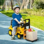 Sit and Scoot Ride-on Toy with Forklift Operation, Construction Toys for Kids with Under Seat Storage, Forklift Toy for 3-Year-Old Boys & Girls, Imagination Toys - Image 2
