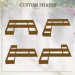 Raised Garden Bed, Set of 5 Large Wooden Box Planters for Outdoor Plants Vegetables Flowers Herbs, 7.5x7.5x1ft, Brown - Image 4