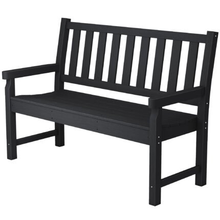 2-Person Garden Bench with HDPE Outdoor Bench