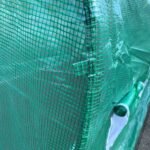 15' x 7' x 6.5' Walk-in Tunnel Hoop Greenhouse, Green House for Outside with PE Cover, Steel Frame, Roll-Up Zipper Door & Windows for Flowers, Vegetables, Tropical Plants, Green - Image 8