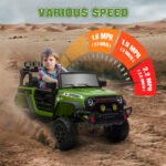 12V Battery Powered Ride on Car, Ride on Truck w/ Remote, 4 Suspension Wheels, Music Horn Lights - Image 6