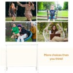 Metal Porch Swing Stand, Heavy Duty Swing Frame, Hanging Chair Stand Only, 528 LBS Weight Capacity, for Backyard, Patio, Lawn, Playground, White - Image 5