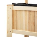 47" Wooden Raised Garden Bed with Trellis, Coutryside Style Elevated Planter Box Stand with Open Storage Shelf, Spacious Planting Area for Vegetables, Herbs, Flowers - Image 7