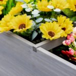 Raised Garden Bed Planter Box w/ 8 Grow Grids, Storage Shelf & Lockable Wheels - Image 8