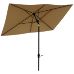 6.5' x 10' Patio Market Umbrella with Crank and Tilt - Image 9