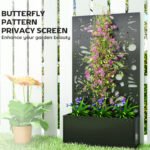 Metal Garden Bed with Trellis for Climbing Plants, Freestanding or Wall Mounted Flower Bed for Garden, Patio, Balcony - Image 6