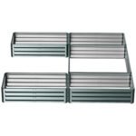 Steel Raised Garden Bed, Set of 5 Large Box Planters for Outdoor Plants Vegetables Flowers Herbs, 8x8x1ft, Green - Image 7