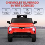 12V Chevrolet Silverado EV RST Licensed Kids Electric Car with Parent Remote Control, Spring Suspension - Image 4