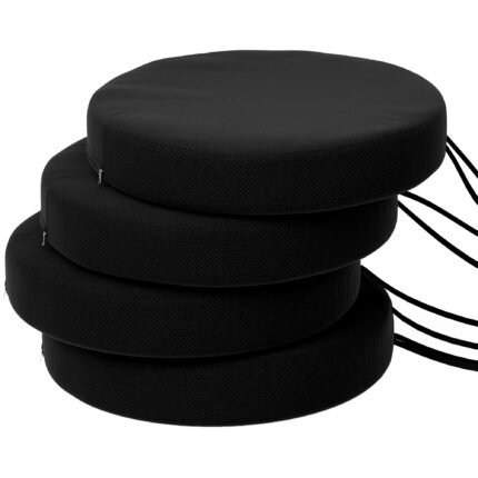 Patio Chair Cushions Set of 4 Round Seat Cushions