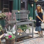 39'' Wooden Garden Potting Bench Work Table with Hidden Storage, Sliding Tabletop, Below Clapboard, Upper Shelf, Gray - Image 2
