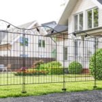 Garden Fence, 4 Pack, 44 in(H) x 12 ft(L) Folding Garden Fence Border, No Dig Ground Stake Metal Fence Panels for Outdoor Patio Yard Landscape - Image 2