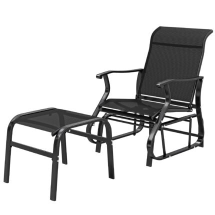 Outdoor Glider with Ottoman