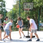 Portable Basketball Hoop System Stand with 33in Backboard, Height Adjustable 5FT-7FT Basketball Goal for Indoor Outdoor Use - Image 2