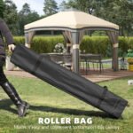 10' x 10' Pop Up Canopy Tent with Netting, Instant Tents for Parties, Height Adjustable, with Wheeled Carry Bag and 4 Sand Bags for Outdoor, Garden, Patio - Image 4