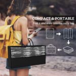 Reversible Outdoor Rug Carpet with LED Lights, Carry Bag & Ground Stakes for Backyard, Deck, Picnic, Beach, 10' x 8' - Image 7