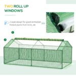 71" x 36" x 28" Mini Greenhouse Portable Hot House for Plants with Large Zipper Windows for Outdoor, Indoor, Garden, Green - Image 5