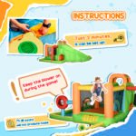 7-in-1 Inflatable Water Slide, Kids Castle Bounce House Includes Slide, Boxing Post, Tunnel Repair Patches - Image 7