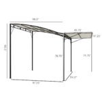 10' x 8' Outdoor Pergola and Patio Gazebo for Garden, Camper, Deck, Doors and Windows - Image 3