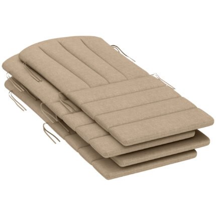 Set of 4 Outdoor Chair Cushions with High Back Adirondack Chair Cushion