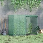 6 x 3ft Crop Cages for Garden, Plant Protectors from Animals, Two Zippered Doors, Storage Bag, 6 Ground Stakes, Green - Image 2