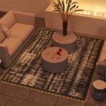 Reversible Outdoor Rug Carpet with LED Lights, Carry Bag & Ground Stakes for Backyard, Deck, Picnic, Beach, 10' x 8' - Image 2