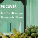 Mini Greenhouse with Screen Roof, 4 Tier Portable Small Greenhouse with High Strength PE Cover, Green - Image 5