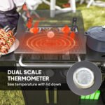 3 Burner Propane Gas Grill with Side Burner Barbecue Grill with Shelves, 9.5 KW Output, 310 Sq. in. Cooking Area - Image 7