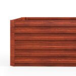 Galvanized Raised Garden Bed, Steel Outdoor Planters with Reinforced Rods, 71" x 36" x 23", Dark Brown - Image 7