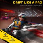 24V 7.5 MPH Electric Go Kart with Adjustable Seat, Slow Start - Image 4