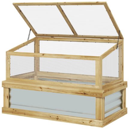 Lean-To Walk-In Greenhouse, Natural, Silver