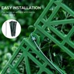 12 PCS Artificial Boxwood Panels Topiary Wall Greenery Backdrop, Privacy Hedge Screen 4 Layer Roll, Dark Green - Image 6