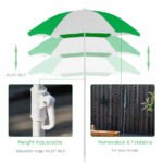 Kids 3 in 1 Sand and Water Table, Wooden Outdoor Convertible Picnic Table with Umbrella and Storage Inside, Bench Backyard Furniture for Garden, Patio, or Balcony - Image 5