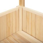 47" Wooden Raised Garden Bed with Trellis, Coutryside Style Elevated Planter Box Stand with Open Storage Shelf, Spacious Planting Area for Vegetables, Herbs, Flowers - Image 8