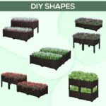 4 Piece Raised Garden Bed with Legs, Planter Box Raised Bed to Grow Flowers, Herbs & Vegetables, Brown - Image 8