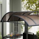 8' x 5' Outdoor Grill Gazebo Canopy Shelter with Vented PC Roof, Side Shleves - Image 7