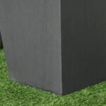 2-Pack Outdoor Planter Set, Flower Pots with Drainage Holes, Durable & Stackable Plant Pot, 22in & 18in, for Porch, Entryway, Patio, Yard, Garden, Gray - Image 8
