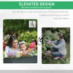 Metal Raised Garden Bed, Elevated Planter Box with Legs and Drain Holes, 39" x 12" x 32", Dark Gray - Image 7