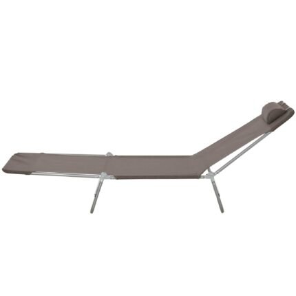 Folding Chaise Lounge Chair with Pool Sun Tanning Chair