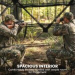 Hunting Blind for 2 Person, See Through Pop Up Blind with 270-Degree View, Windows for Deer Hunting, Camouflage - Image 7