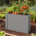 Raised Garden Bed Galvanized Planter Box Outdoor with Gloves for Gardening Vegetables, Flower, Herb, 2.6 x 1 x 2 ft, Gray - Image 8