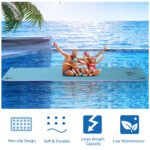 17' x 5' Floating Water Mat, 3-Layer Swimming Pool Float Ultimate Super-Sized Portable Foam Raft, Thick and Durable Water Activities Mat for Lake, Oceans - Image 4