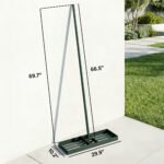 Lawn Leveling Rake, 30" x 10" Heavy Duty Yard Leveling Rake with 66.5" Handle for Backyard, Golf Course - Image 3