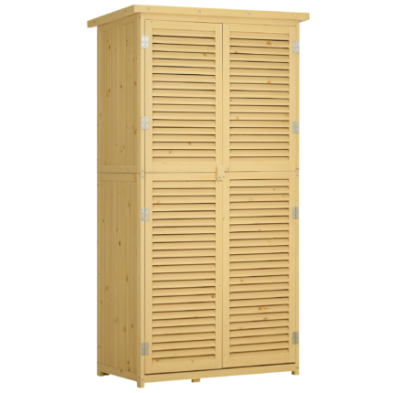5' x 3' Wooden Outdoor Storage Cabinet