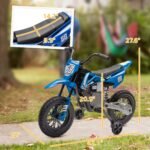 12V Kids Electric Motorcycle w/ Twist Grip Throttle, Training Wheels, Rear Suspension & Music - Image 3