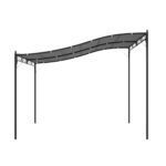 10' x 13' Outdoor Pergola Gazebo, Steel Patio Canopy with Weather-Resistant Fabric and Drainage Holes - Image 7