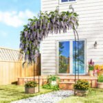 8 ft Steel Garden Arch, Garden Arbor Trellis with Large Base for Climbing Plants, Wedding Arch Stand, Black - Image 2