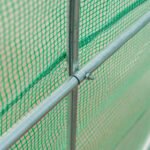 15' x 7' x 7' Walk-in Tunnel Hoop Greenhouse, Green House for Outside with PE Cover, Steel Frame, Roll-Up Zipper Door & Windows for Flowers, Vegetables, Tropical Plants, Green - Image 8