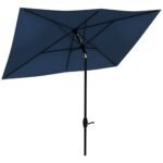 6.5' x 10' Patio Market Umbrella with Crank and Tilt - Image 10