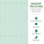 13' x 10' x 6.5' Walk-in Tunnel Greenhouse with 2 Zippered Mesh Doors & 10 Mesh Windows, Upgraded Gardening Plant Hot House with Galvanized Steel Hoops, Green - Image 5